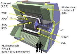 Schematic view of the Belle II Detector.